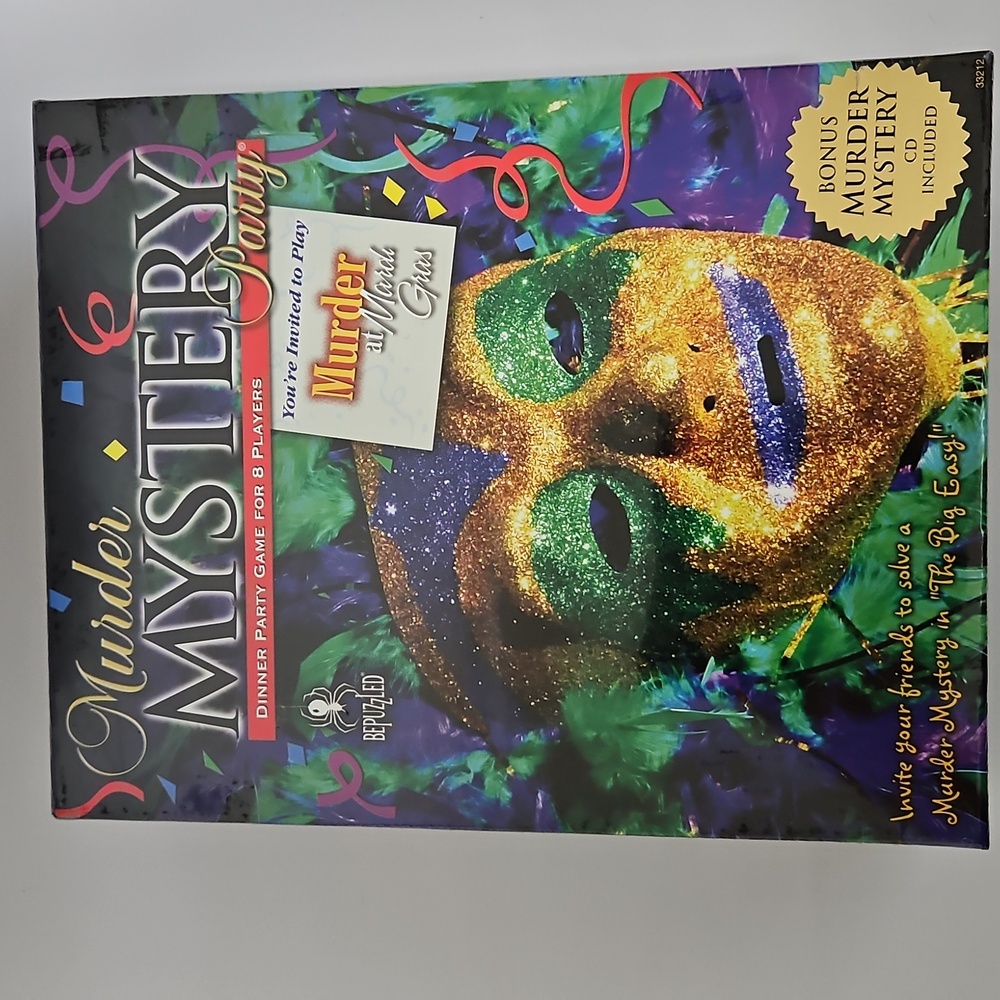 NEW Murder Mystery Dinner Party Game BONUS Murder Mystery CD Included